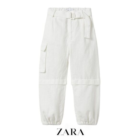 Zara Other - ZARA Kids | White | RAMIE CARGO PANTS